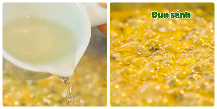 Bước 3 Làm sốt chanh dây Sò điệp sốt chanh dây