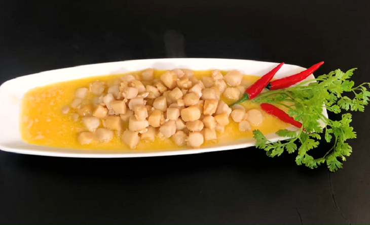 Bước 5 Thành phẩm Cồi sò điệp sốt bơ tỏi