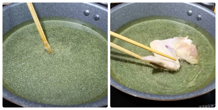 Bước 3 Chiên gà Gà chiên bơ tỏi