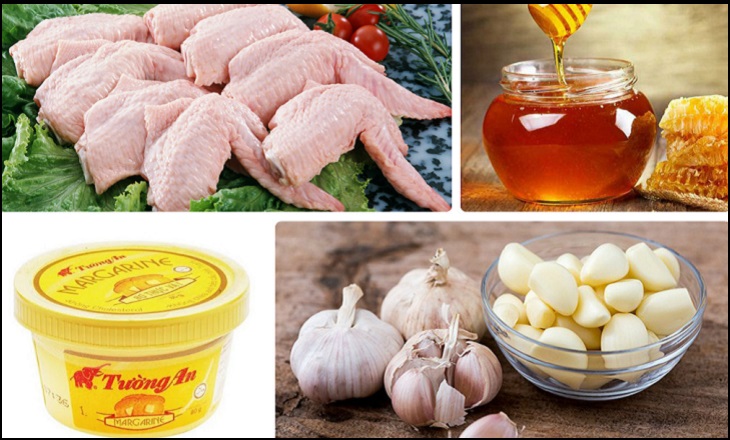 Nguyên liệu món ăn gà chiên bơ tỏi và gà chiên me