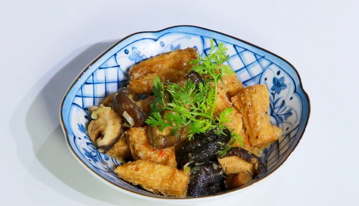 Bước 4 Thành phẩm Tàu hũ ky kho nấm chay