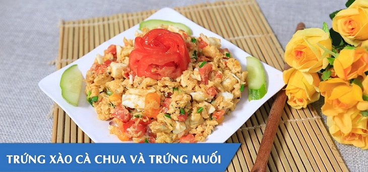 Bước 4 Thành phẩm Trứng xào cà chua