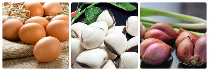 Nguyên liệu món ăn trứng xào