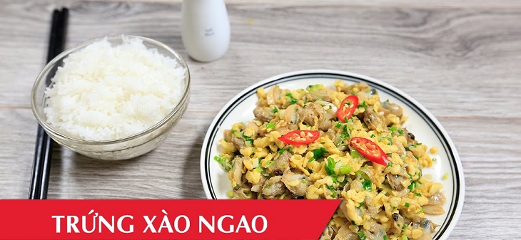 Bước 4 Thành phẩm Trứng xào ngao (nghêu)