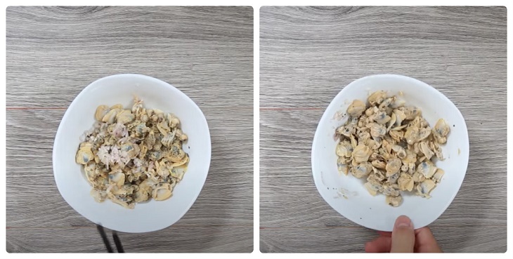 Bước 2 Luộc và ướp ngao (nghêu) Trứng xào ngao (nghêu)