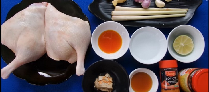 Nguyên liệu món ăn 2 cách làm vịt chiên sả ớt và chiên chao đỏ