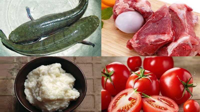 Nguyên liệu món ăn 2 cách nấu lẩu cá lóc nấu nấm và nấu chua