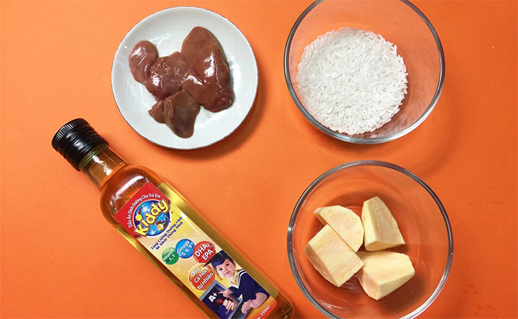Nguyên liệu món ăn cháo khoai lang