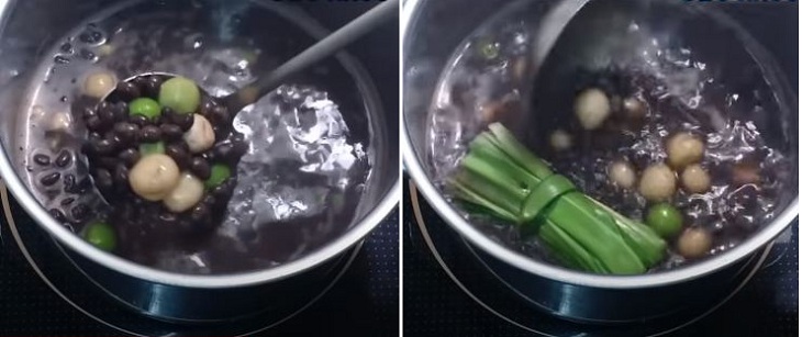 Bước 4 Nấu chè Chè đậu đen bột lọc kiểu Thái