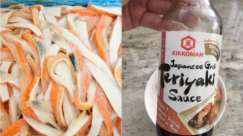 Nguyên liệu món ăn cá hồi áp chảo sốt teriyaki
