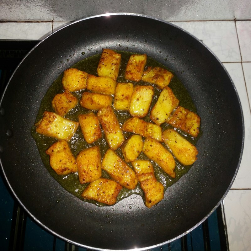 Bước 3 Chiên cá Bánh canh cá lóc bột gạo