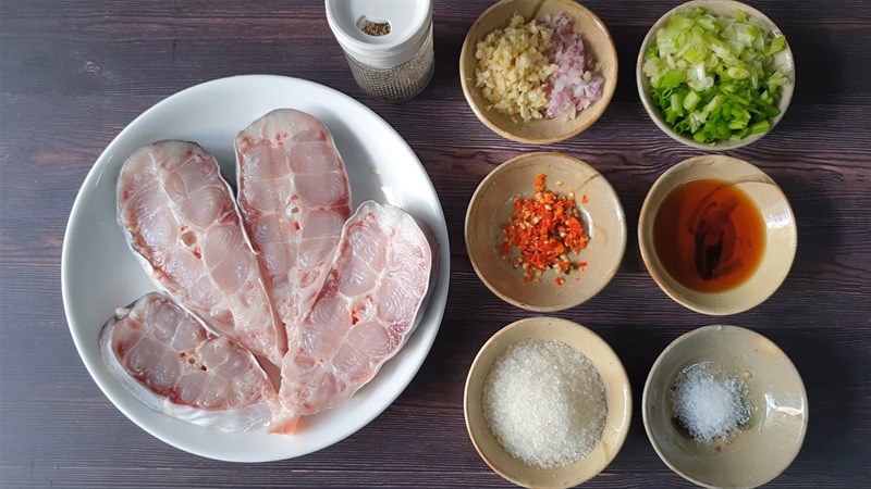 Nguyên liệu món ăn cá basa kho thơm