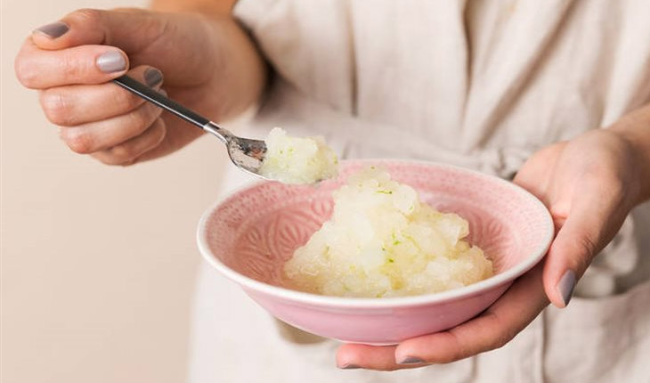 Bước 4 Thành phẩm Kem đá bào dưa lưới