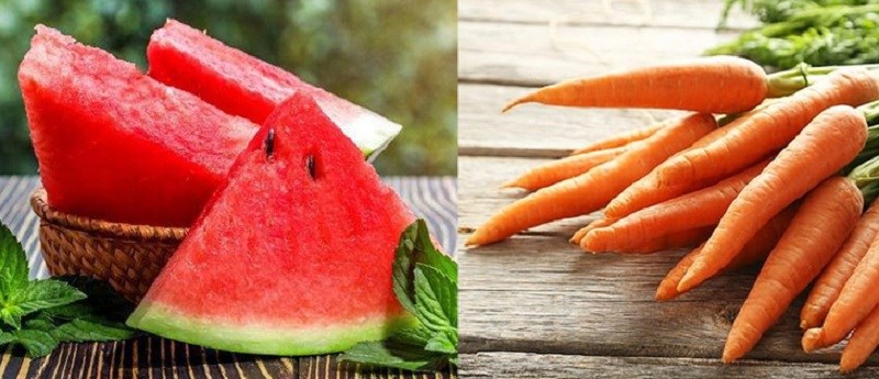 Nguyên liệu món ăn nước ép dưa hấu bằng máy xay sinh tố