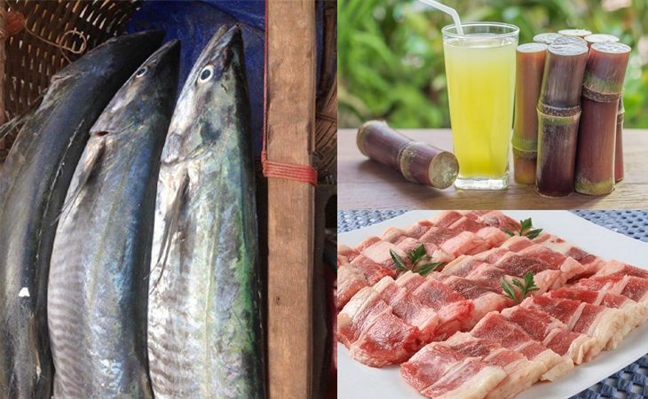 Nguyên liệu món ăn 2 cách nấu cá thu kho mía, kho củ cải