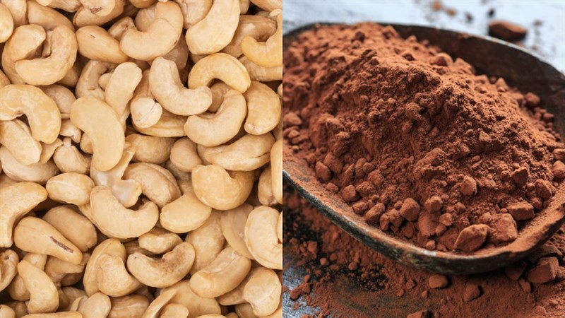 Nguyên liệu món ăn sữa hạt điều