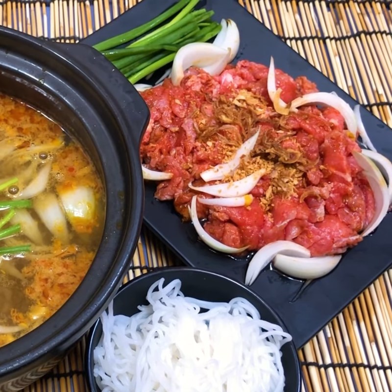 Bước 4 Thành phẩm Bò nhúng ớt