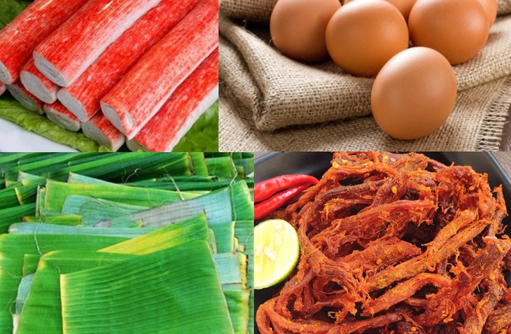Nguyên liệu món ăn trứng nướng chiếc thuyền