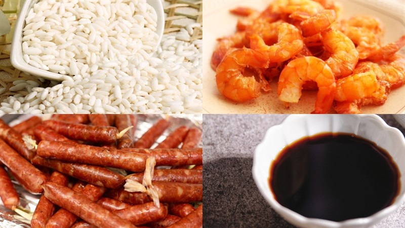 Nguyên liệu món ăn xôi mặn đài loan