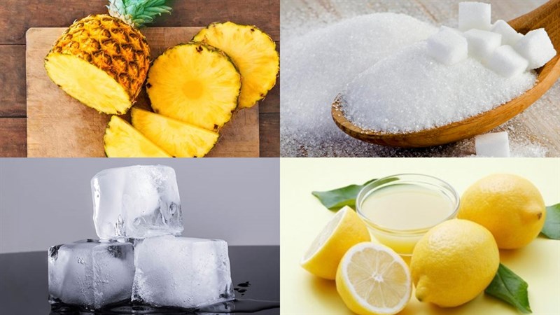 Nguyên liệu món ăn nước ép dứa - thơm