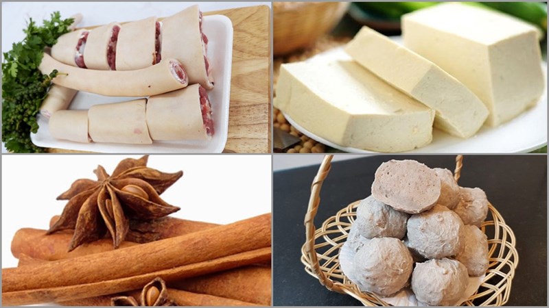 Nguyên liệu món ăn 2 cách nấu lẩu đuôi bò khoai môn và thuốc bắc