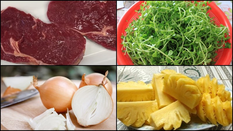 Nguyên liệu món ăn 3 cách làm salad thịt bò