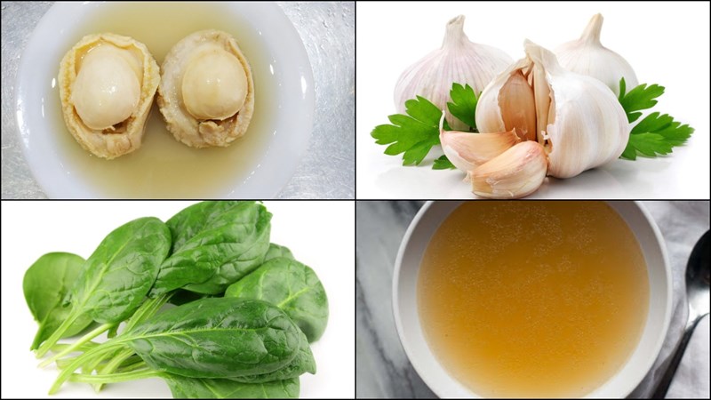 Nguyên liệu món ăn 2 món bào ngư sốt dầu hào