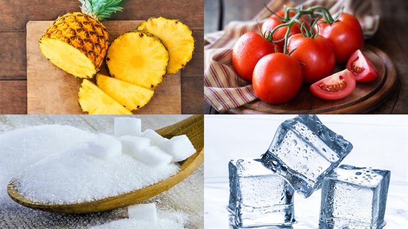Nguyên liệu món ăn nước ép dứa - thơm