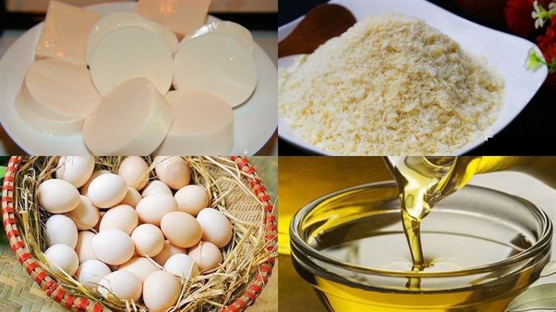 Nguyên liệu món ăn đậu hũ non chiên xù