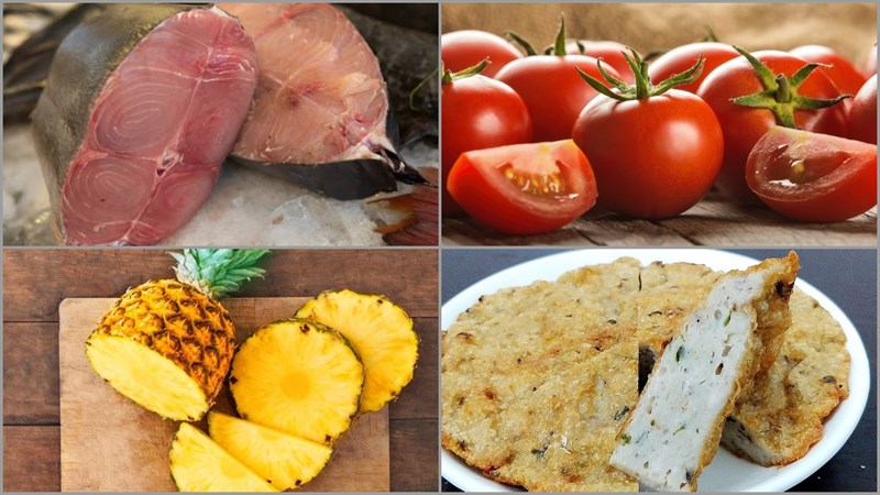 Nguyên liệu món ăn bún cá cờ