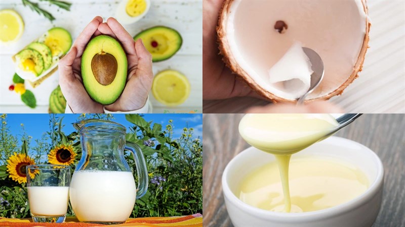 Nguyên liệu món ăn sinh tố bơ
