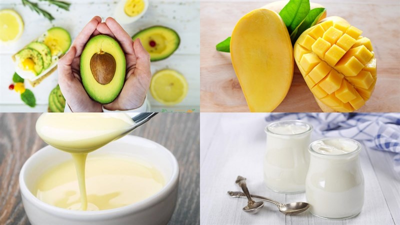 Nguyên liệu món ăn sinh tố bơ