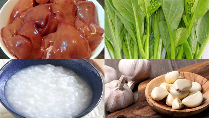 Nguyên liệu món ăn 2 cách nấu cháo gan gà