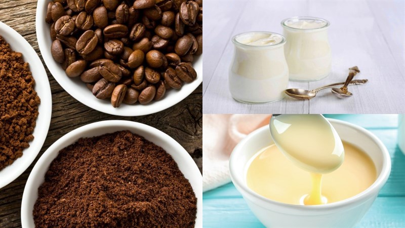 Nguyên liệu món ăn sữa chua cà phê