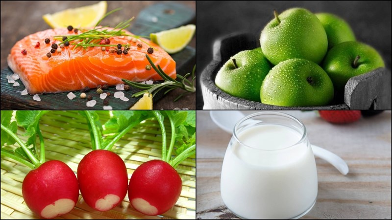 Nguyên liệu món ăn salad cá hồi trộn dầu giấm và salad cá hồi trộn sữa chua