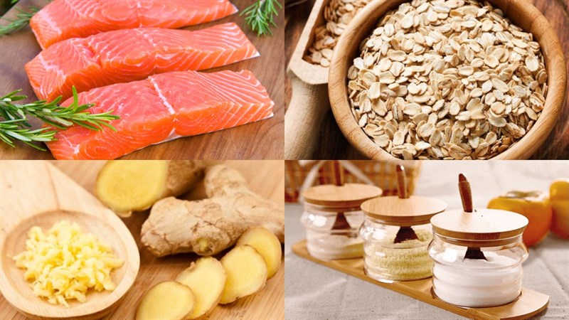 Cách nấu cháo cá hồi yến mạch nhanh gọn, bổ dưỡng cho người giảm cân 2 Nguyên liệu món ăn cháo cá hồi yến mạch