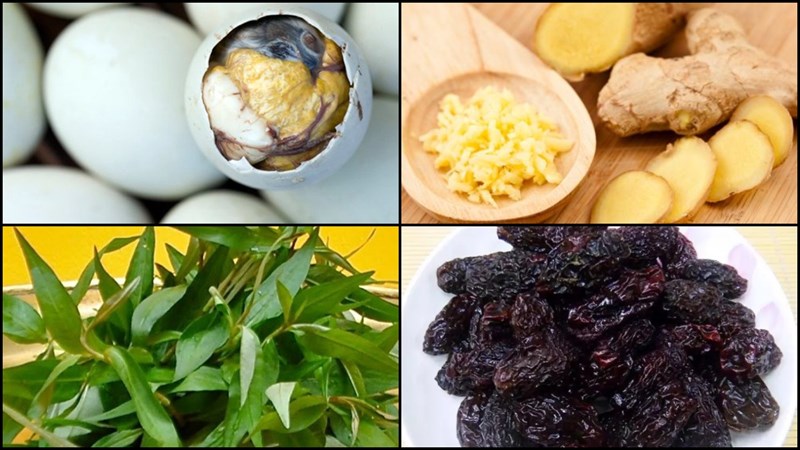 Nguyên liệu món ăn trứng vịt lộn hấp bia, rau răm