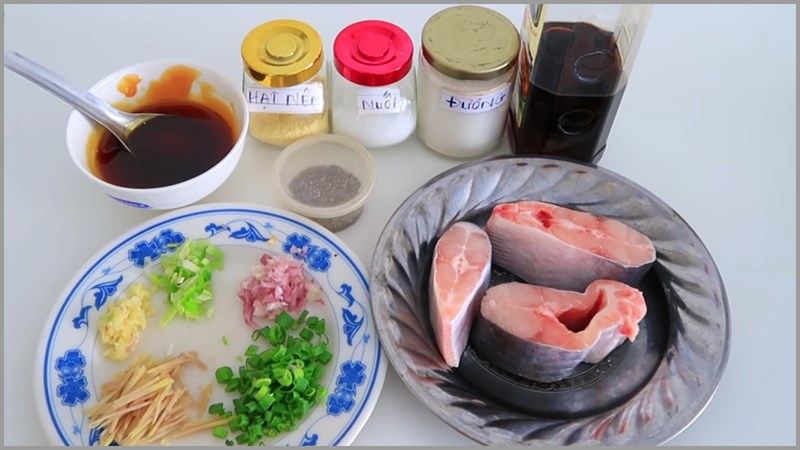 Nguyên liệu món ăn cá basa kho gừng