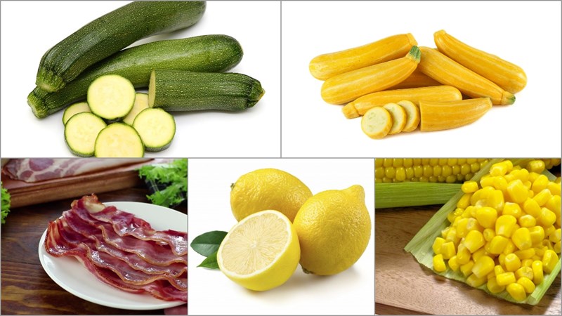 Nguyên liệu món ăn 2 cách làm salad bí ngòi