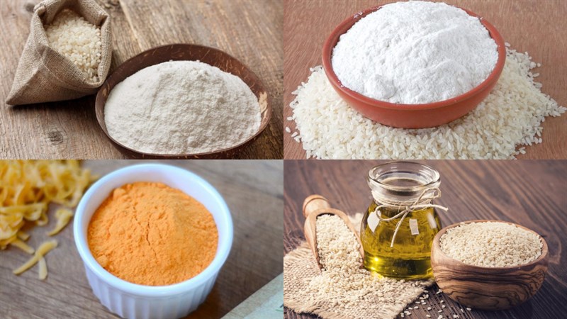 Nguyên liệu món ăn bánh gạo lắc phô mai