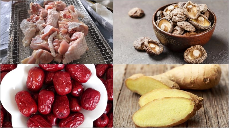 Nguyên liệu món ăn 3 cách nấu mì gà