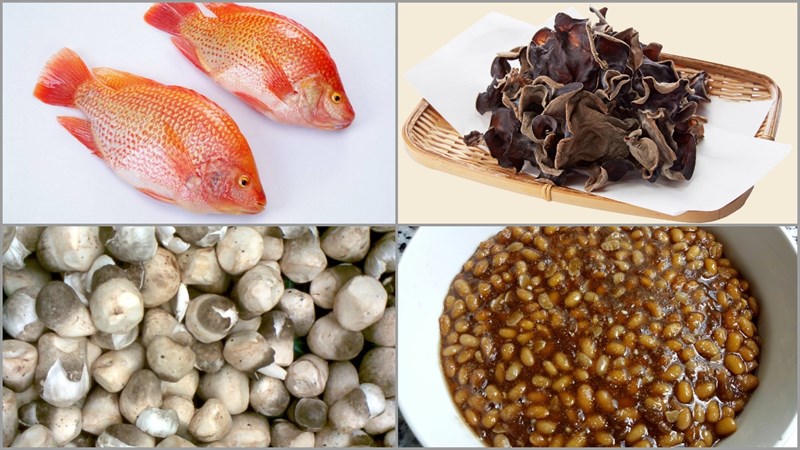 Nguyên liệu món ăn cách làm cá diêu hồng chưng tương