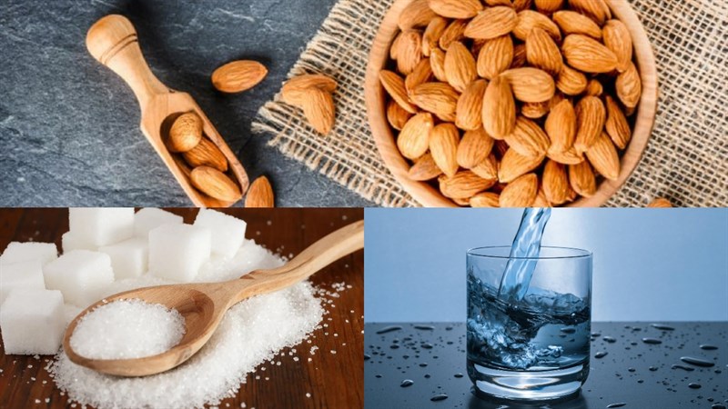 Nguyên liệu món ăn 6 cách làm sữa hạnh nhân