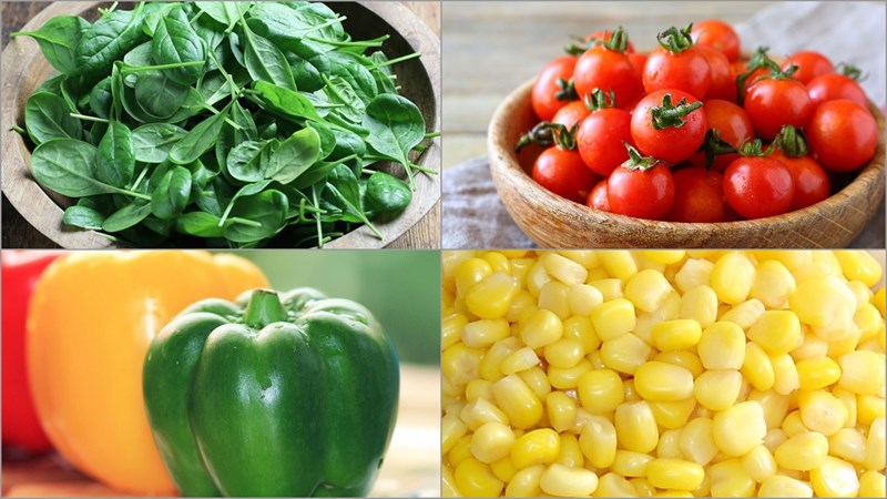 Nguyên liệu món ăn 3 cách làm salad rau bina - cải bó xôi