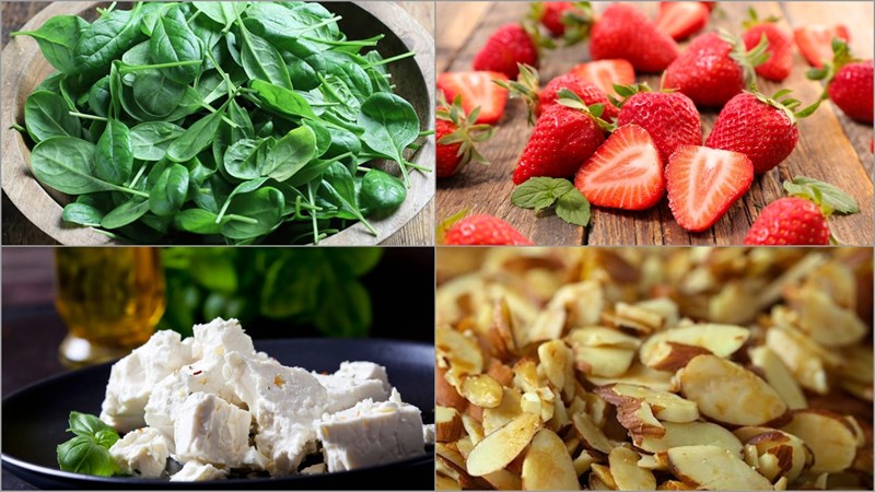 Nguyên liệu món ăn 3 cách làm salad rau bina - cải bó xôi