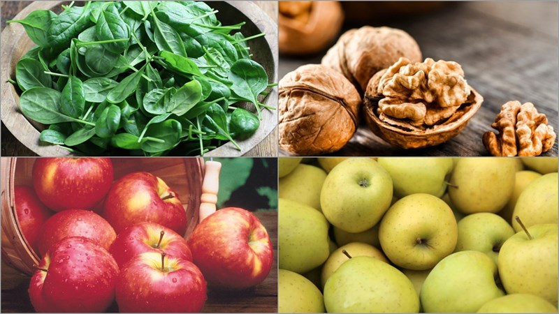 Nguyên liệu món ăn 3 cách làm salad rau bina - cải bó xôi