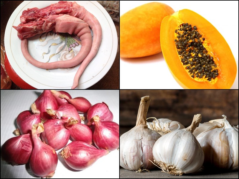 Nguyên liệu món ăn đuôi heo hầm