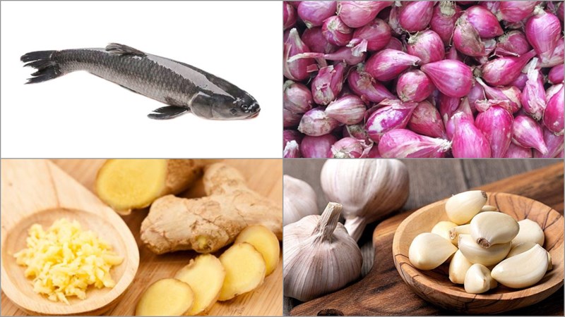 Nguyên liệu món ăn chà bông (ruốc) cá lóc