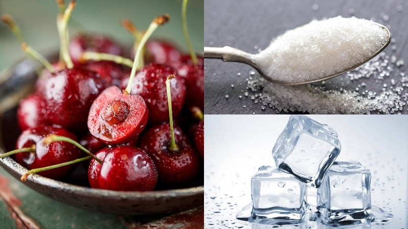 Nguyên liệu món ăn nước ép cherry