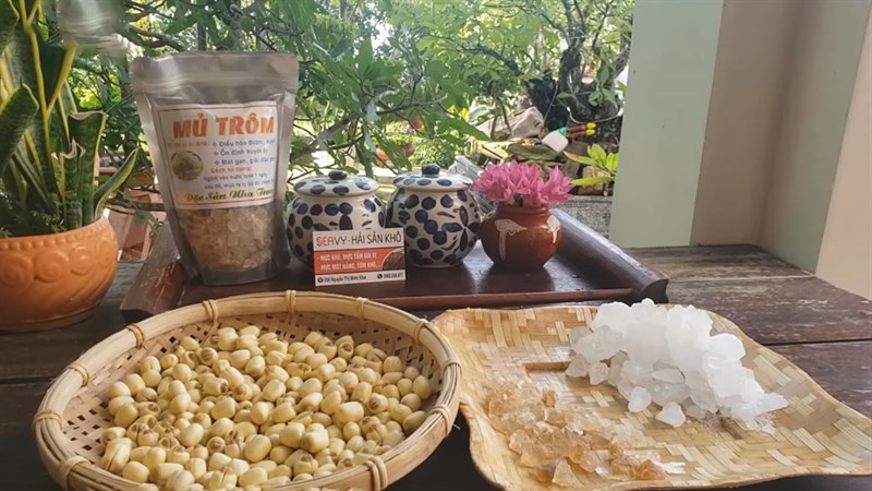 Nguyên liệu món ăn chè mủ trôm